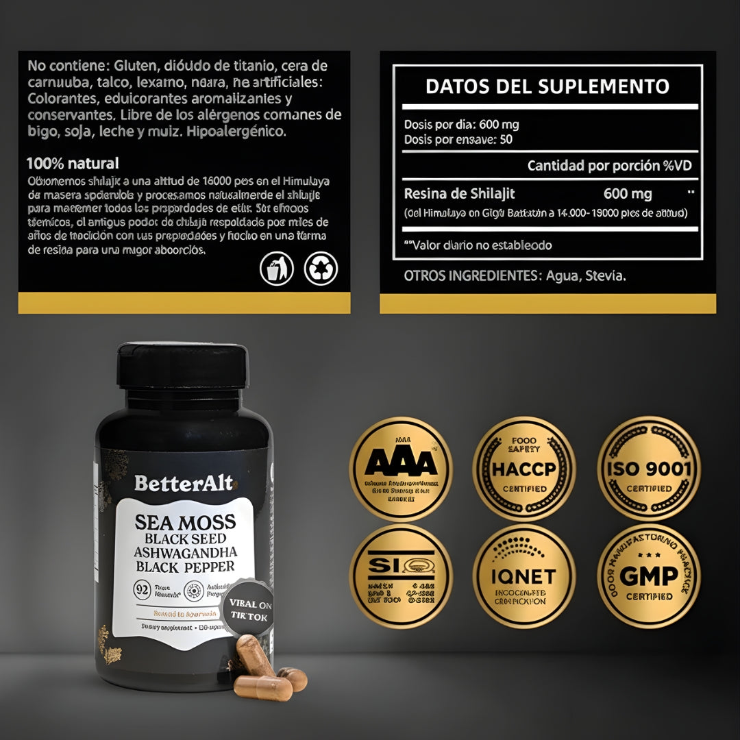 SHILAJIT CAPSULAS VITALIS ORIGINAL - NO COMPRES REPLICAS BARATAS