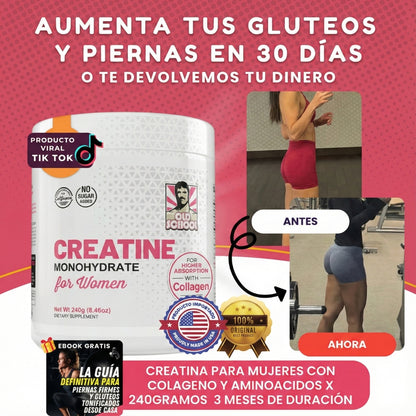 🌸 Creatina Para Mujeres – Más fuerza, más seguridad, más tú 💪✨
